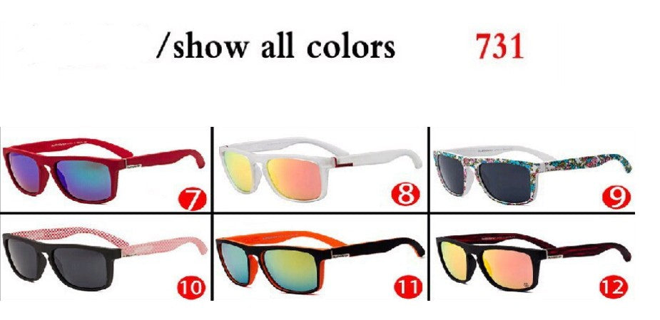 QUISVIKER Brand New Polarized Glasses Men Women Fishing Glasses Sun Goggles Camping Hiking Driving Eyewear (C7-C12)