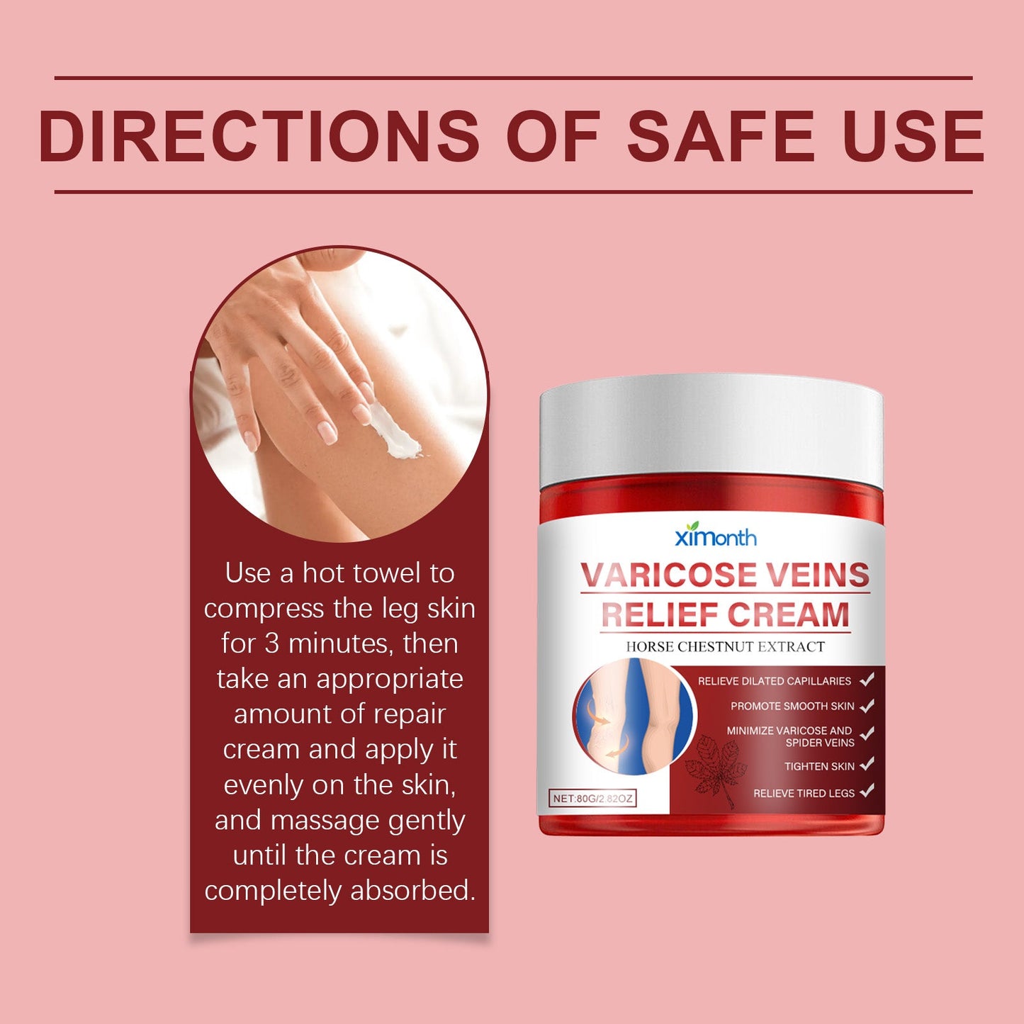 Venous Repair Cream Leg Massage To Relieve Leg Swelling Earthworm Leg Skin Body Massage Cream