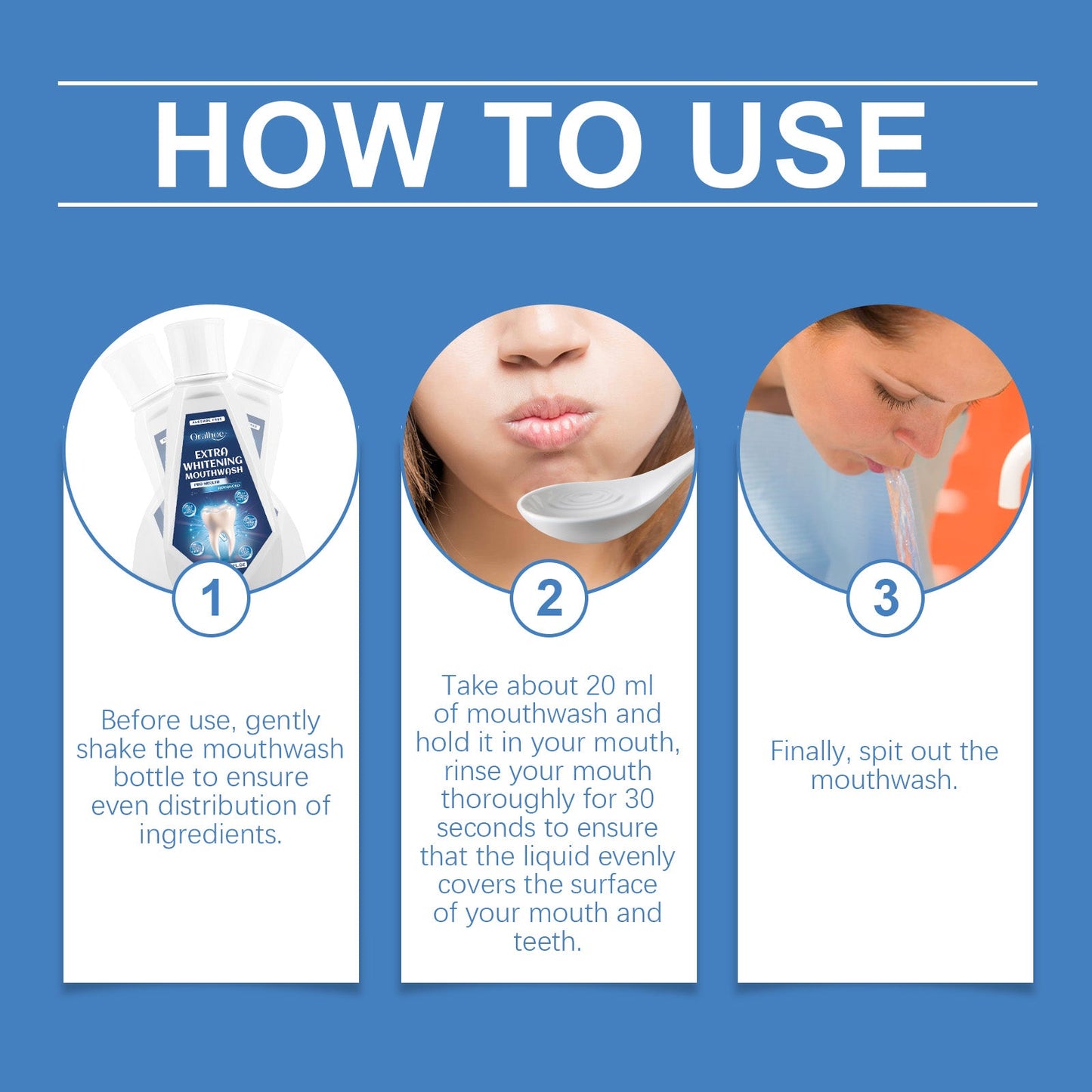 Dental Mouthwash, A Refreshing Minty Mouthwash With Gentle Ingredients To Clean Daily Dental Care