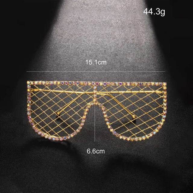 Hot tassel glasses frame no lens rhinestone glasses frame personality accessories female
