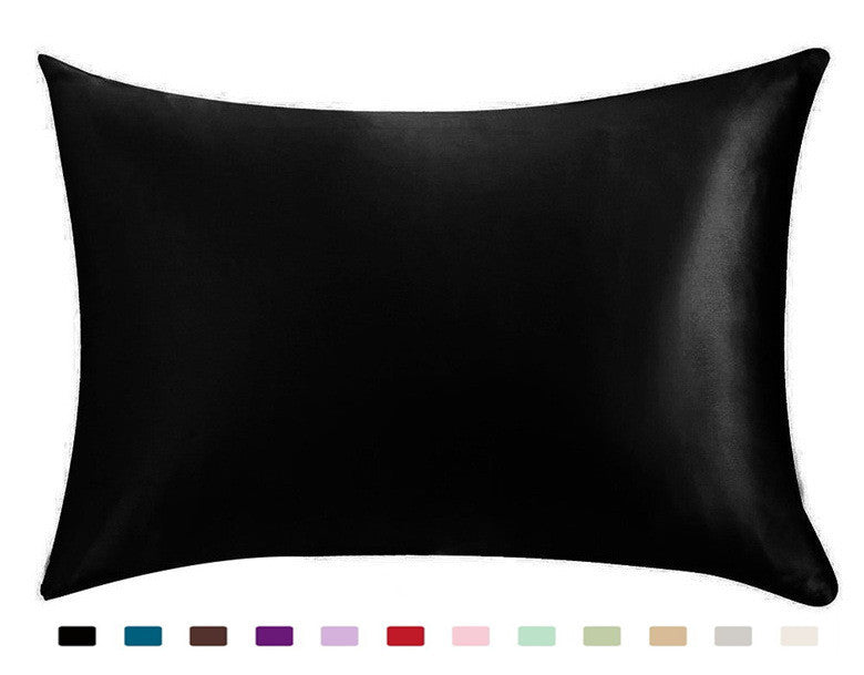 Satin Solid Color Pillowcase