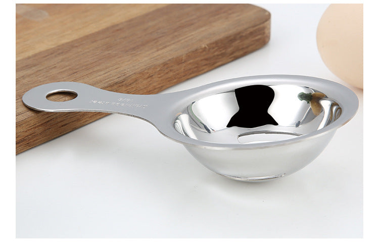 Stainless steel egg separator