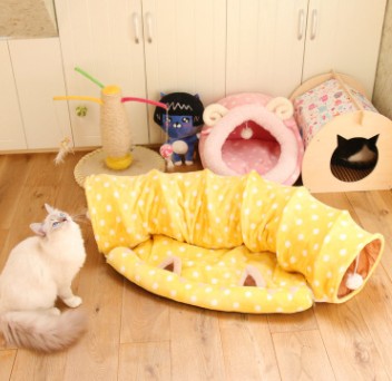 Drop ShippingJouets Vente Chaude Tunnel Chat Tunnel Chaton Chiot Pet Fournitures