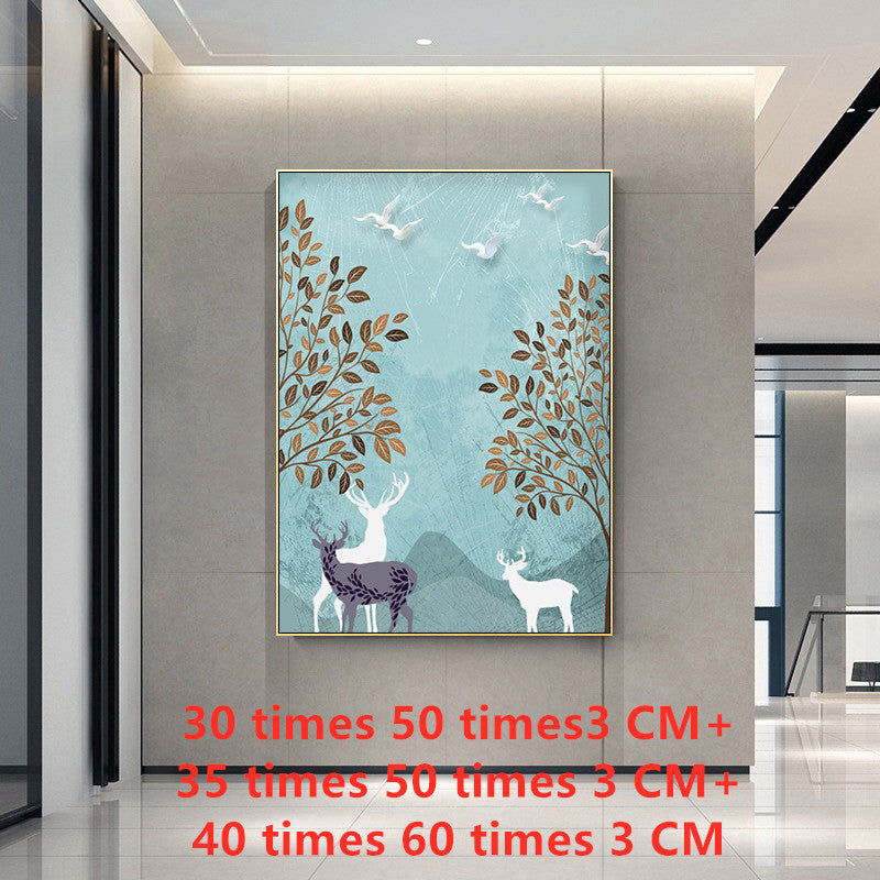 Nordic Forest Landscape Canvas