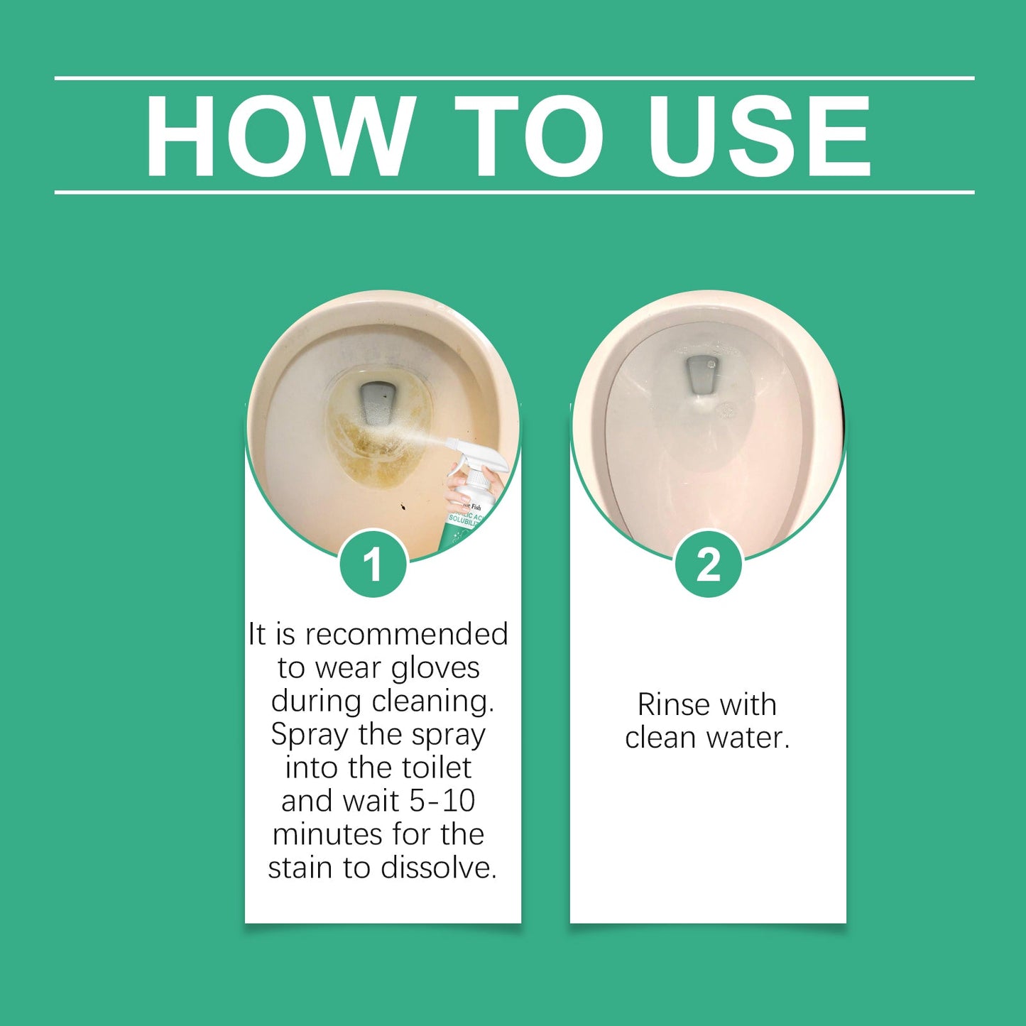 Toilet Toilet Decontamination Cleaner, Multi-Effect Dirt Dissolver Toilet Tile Cement Floor Decontamination