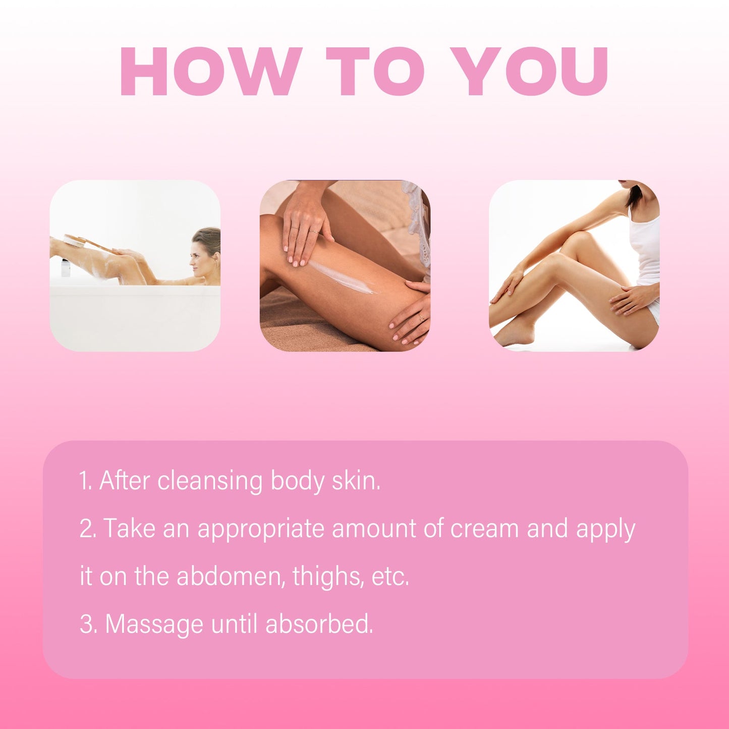 Anti Cellulite Moisturize Cream, Tighten The Thighs, Belly In Shaping Curve Shape Moisturizing Body Cream