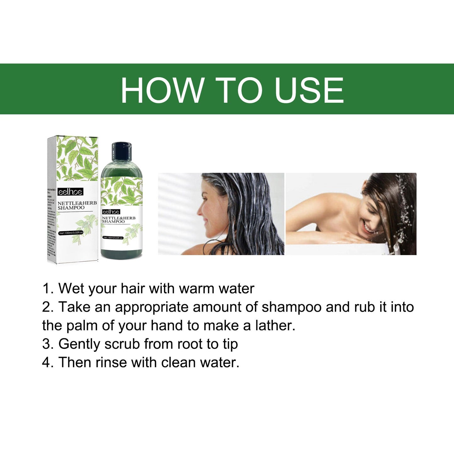 Herbal Shampoo Deeply Cleanses Scalp, Softens Hair, Moisturizes Hair Roots, And Strengthens Hair