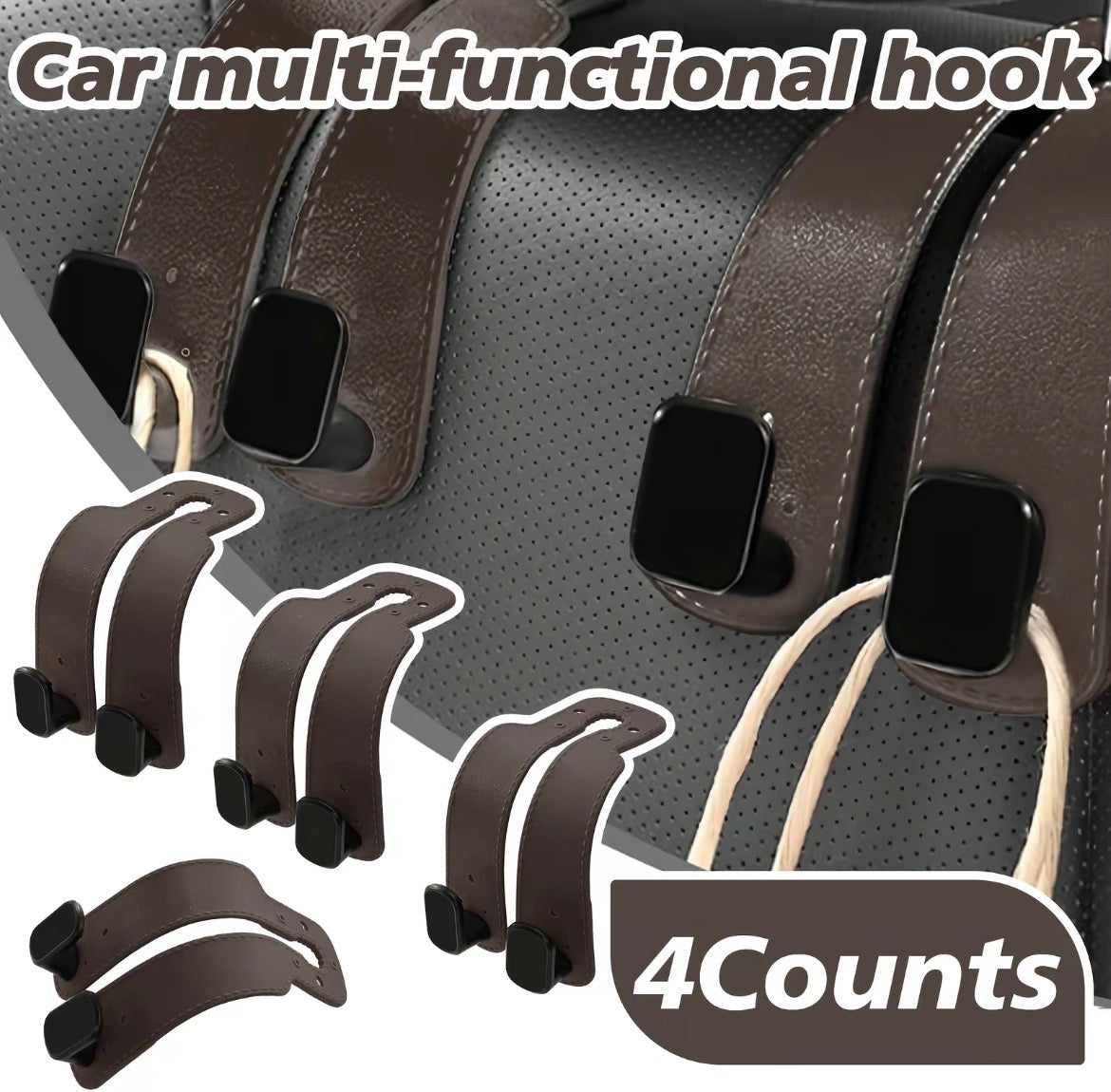 GripRide Car Hooks