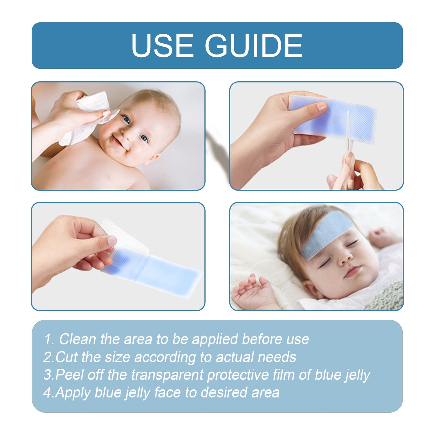 Cool Down Patch Cool Up Hydrogel Cartoon Ice Patch Quick Cool Down Compress