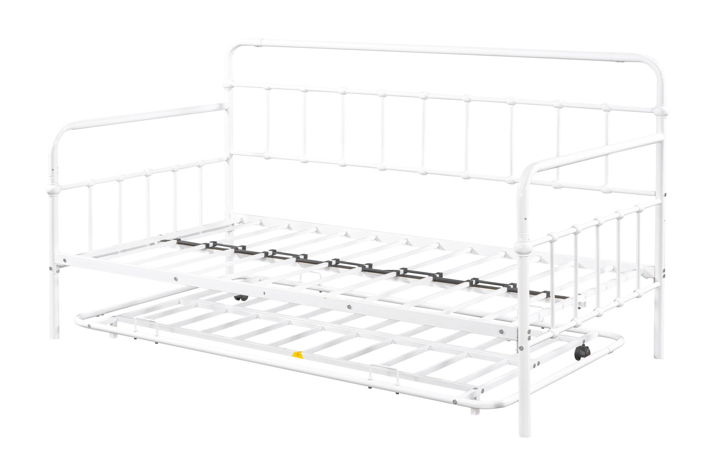 Metal Frame Daybed with trundle(white)