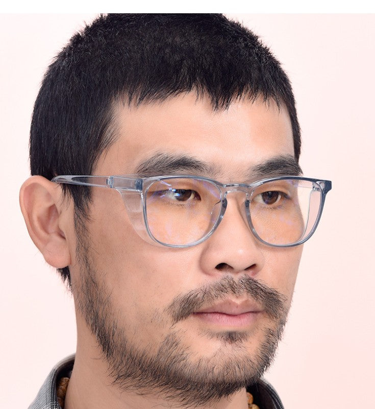 Light and soft anti-blue light tr90 myopia frame glasses Personalized anti-pollen anti-fog and splash-proof protective glasses(HM017)