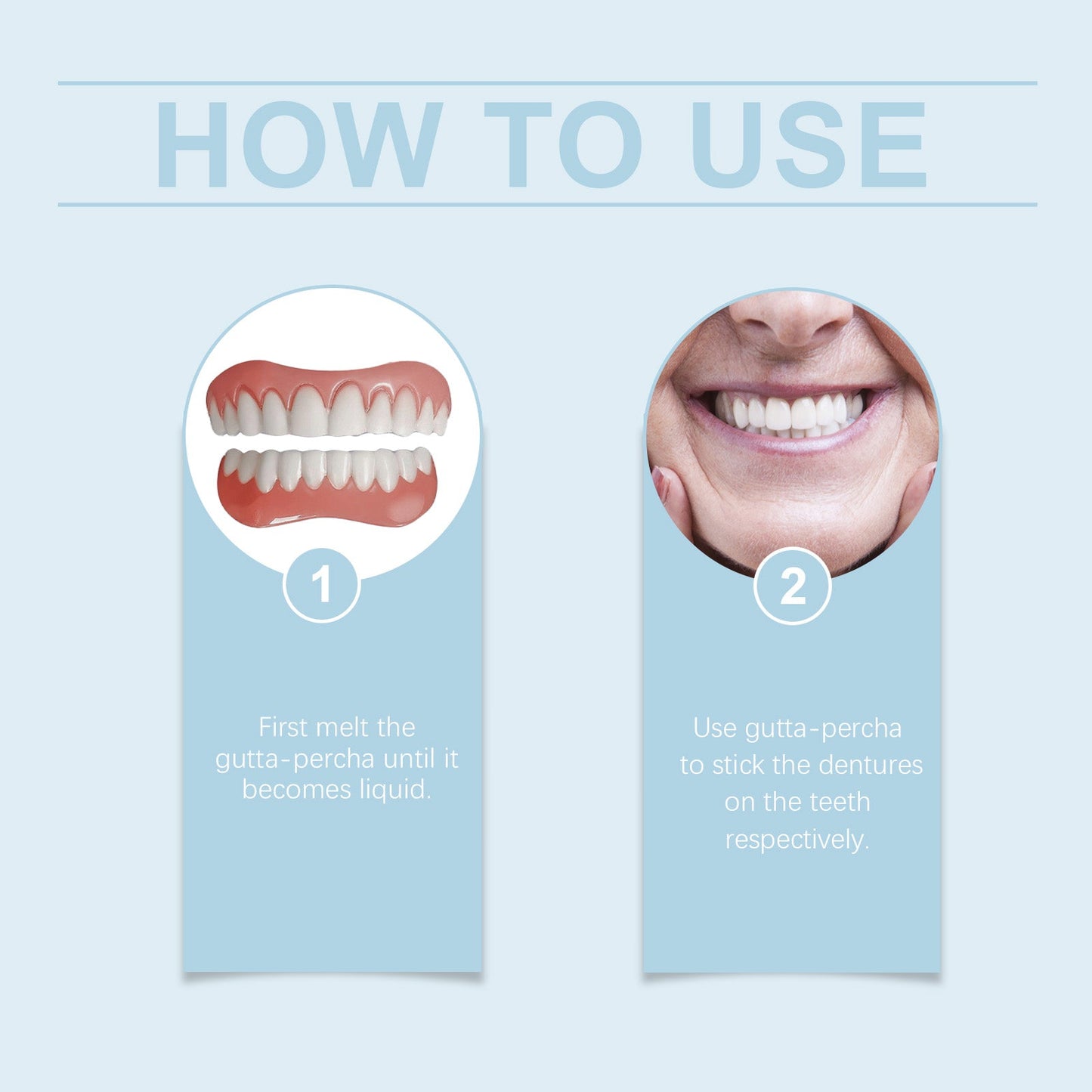 Denture Retouching Kit For Improved Comfort Denture Crevices Beauty Kit