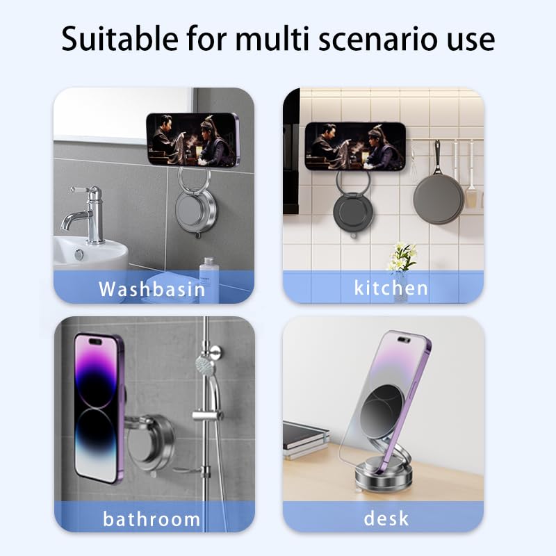 7F 2025 Magnetic Vacuum Car Phone Holder Magsafe 360° Adjustable Mount