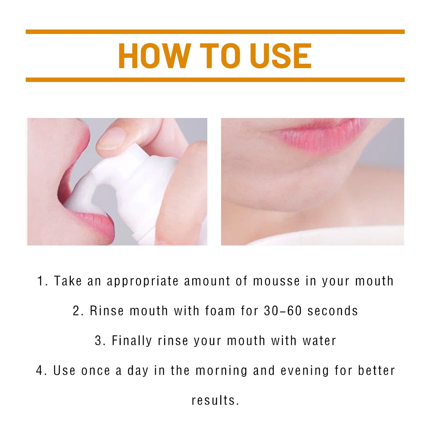 Tooth Whitening Mousse, Clean Teeth Whitening Teeth Care Gums Fresh Oral Care