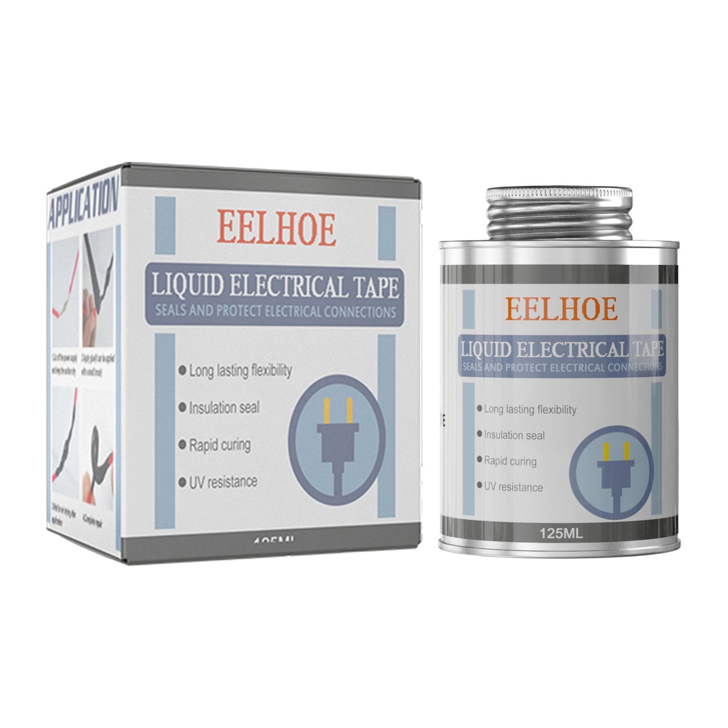 EELHOE Insulating Glue Liquid Tape Waterproof Instead Of Heat-Receiving Tube Electrical Tape Liquid Tape Temperature Resistant Flame Retardant Glue