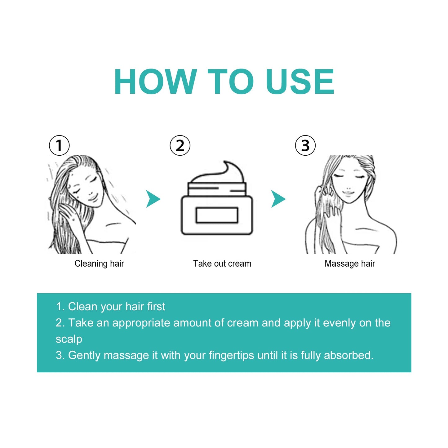 Rosemary Hair Care Cream, Anti-Set Hair Intensive Repair Ironing And Drying Hair Smoothing Cream