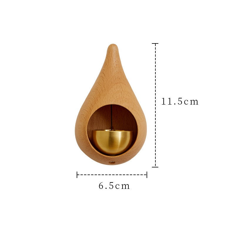 Dopamine Doorbell Water Drop Wind Chime Copper Bell Opening Reminder Hanging Ornament Housewarming Gift Magnetic Bell Fridge Magnet Decor