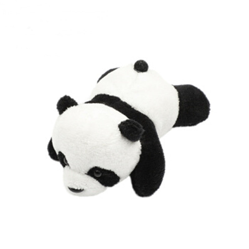 Cute Fat Pierced Panda Headband Korean Style Girls Plush Panda Doll Brooch Headband Headband