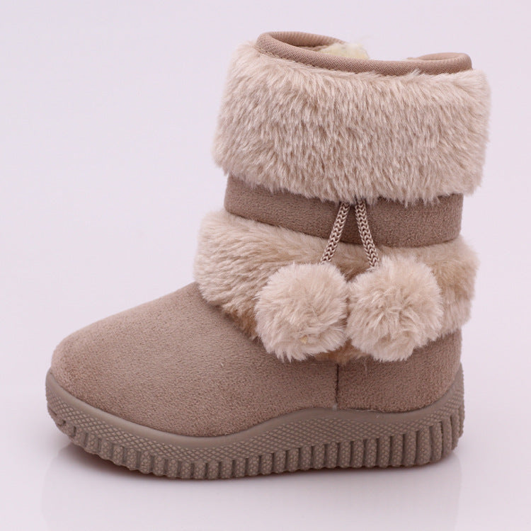 Warm Winter Snow Boots for Children with Soft, Non-slip Soles