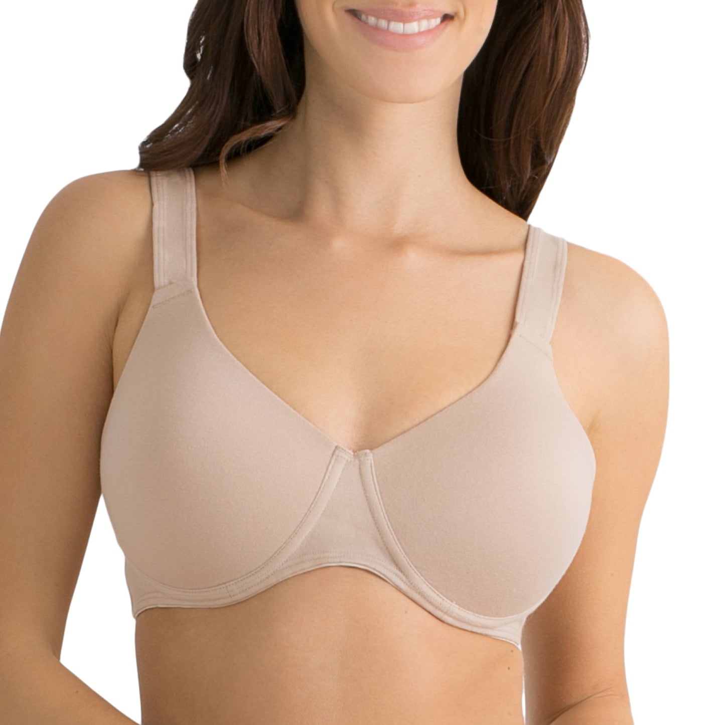 Fruit of the Loom Women's Anti-Gravity Wire-Free Bra Sand Size 42DD