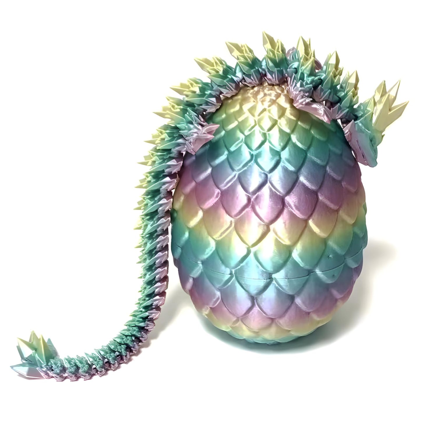 stepsin Easter Dragons 3D Printed Purple Crystal Dragon Egg Fidget Toy