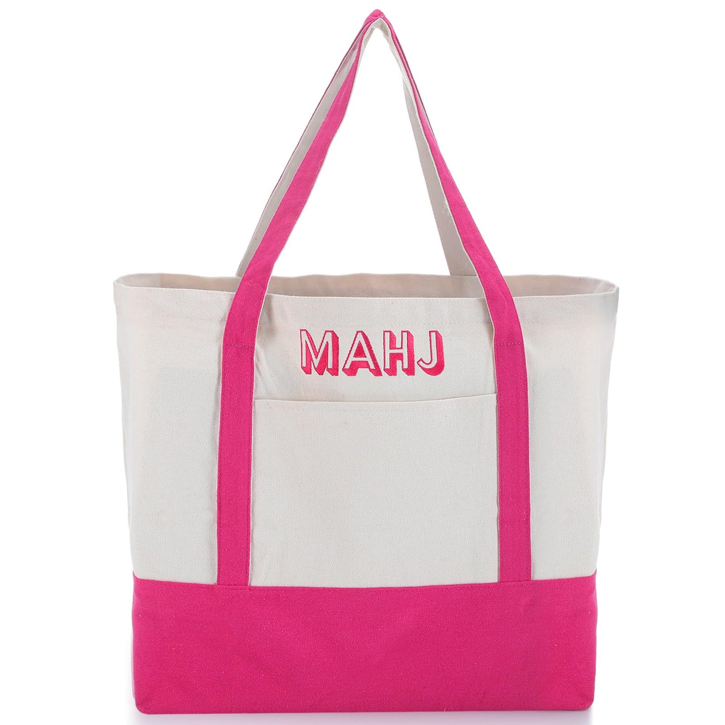 Sunnymove Extra Large American Mahjong Tile Bag Pink 25.2x14.17x9.06 in
