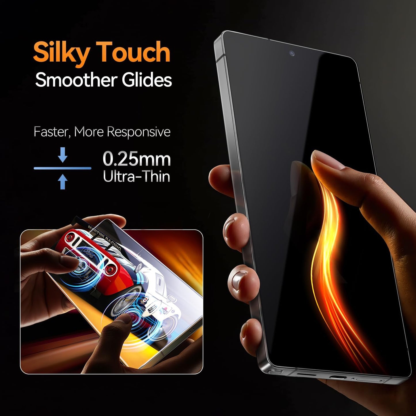 X-it 2-Pack Privacy Screen Protector Samsung Galaxy S24 9H Tempered Glass