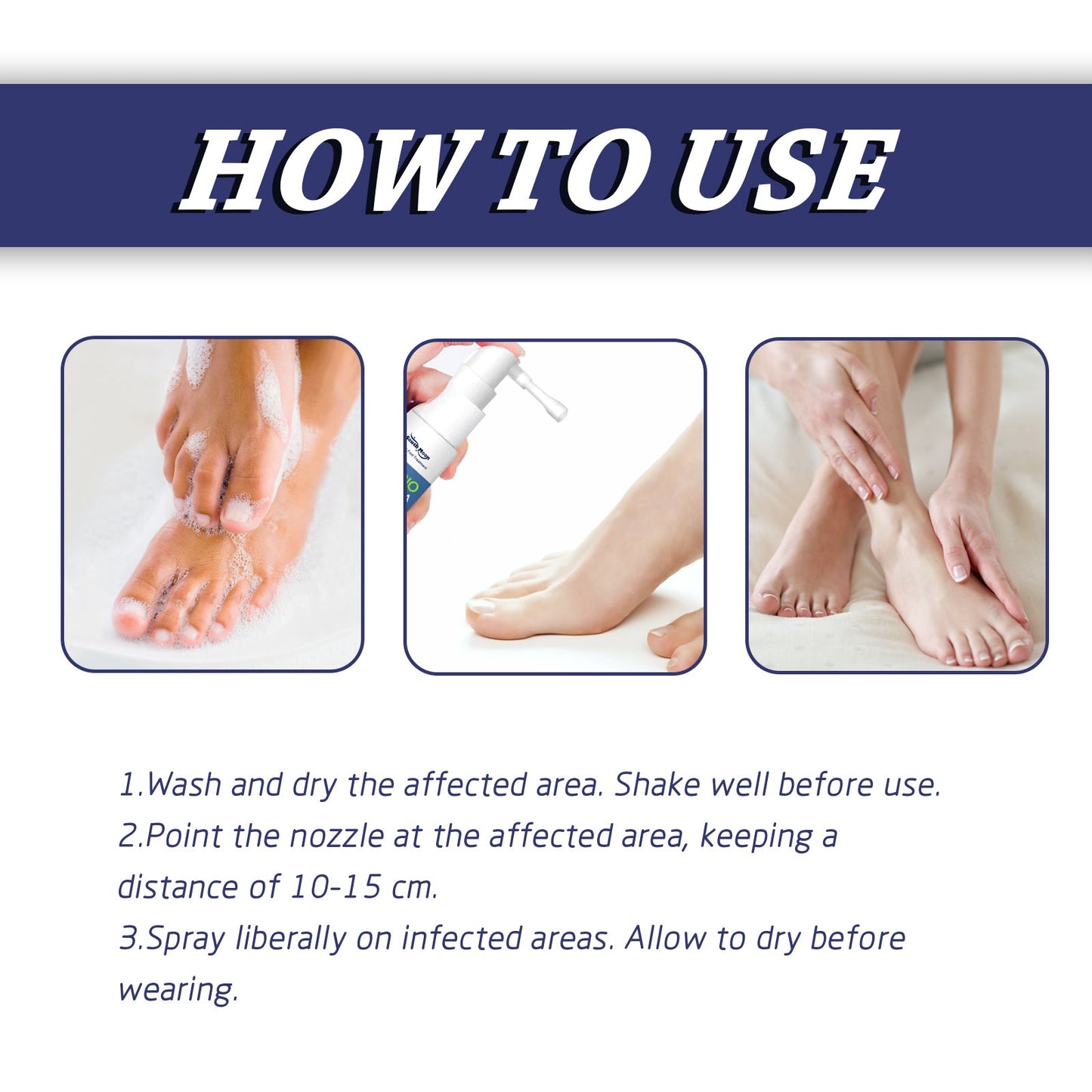 Debacteria Foot Spray, Deodorant Repair Foot Itchy Dry Peeling Moisturizing Foot Spray