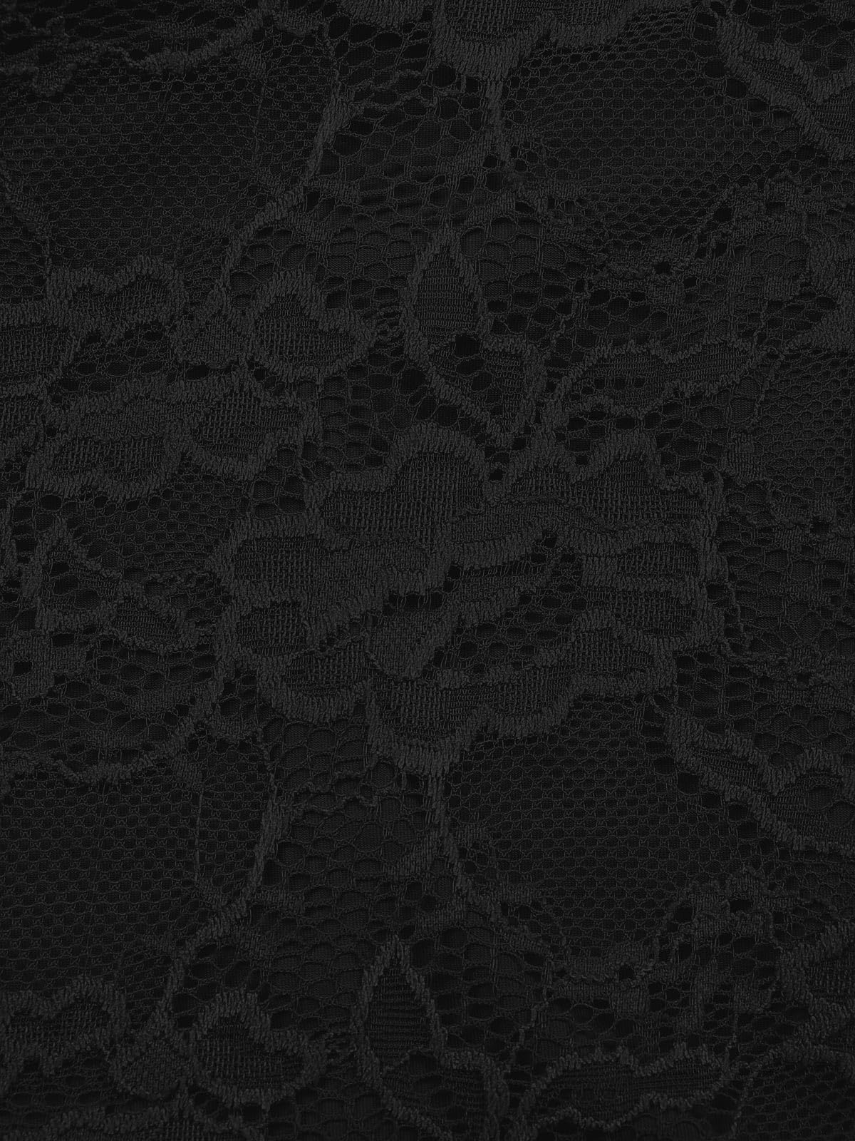 REORIA Women's Lace Bustier Crop Tank Top Black Size XL
