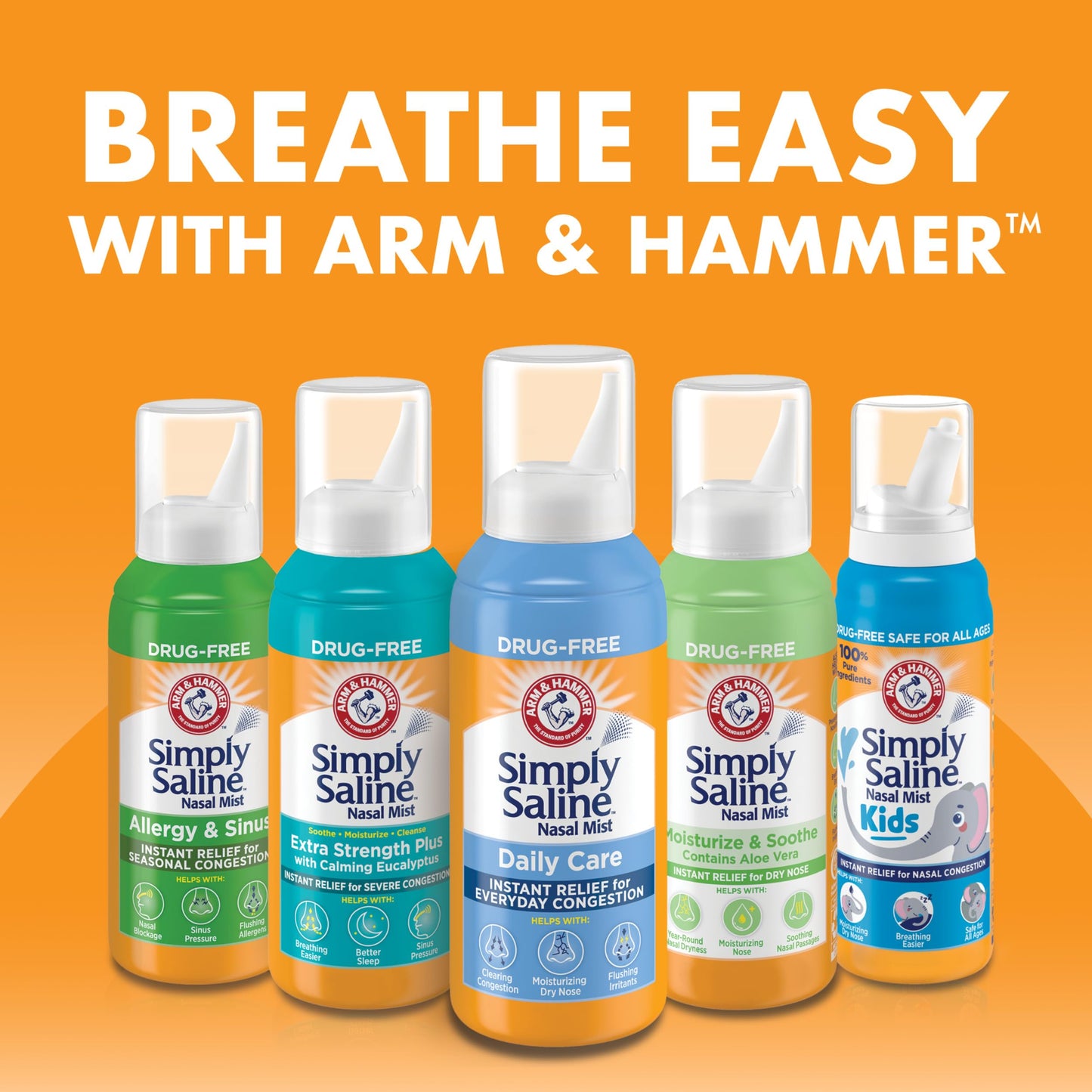 ARM & Hammer Simply Saline Extra Strength Plus Eucalyptus Nasal Mist 4.6 oz