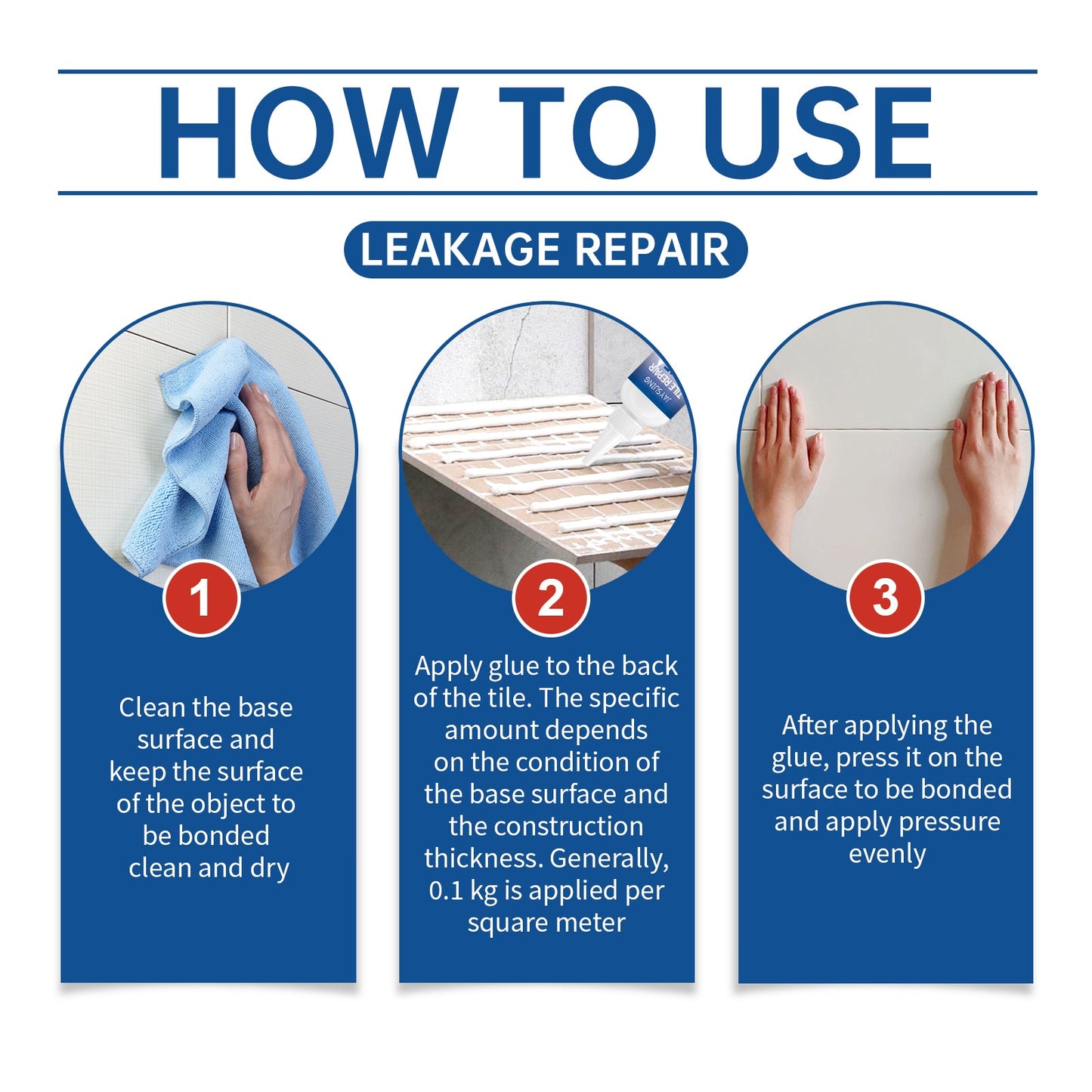 Tile Repair Glue Living Room Kitchen Floor Cracks Waterproof Repair Leak Seal Repair Tile Glue