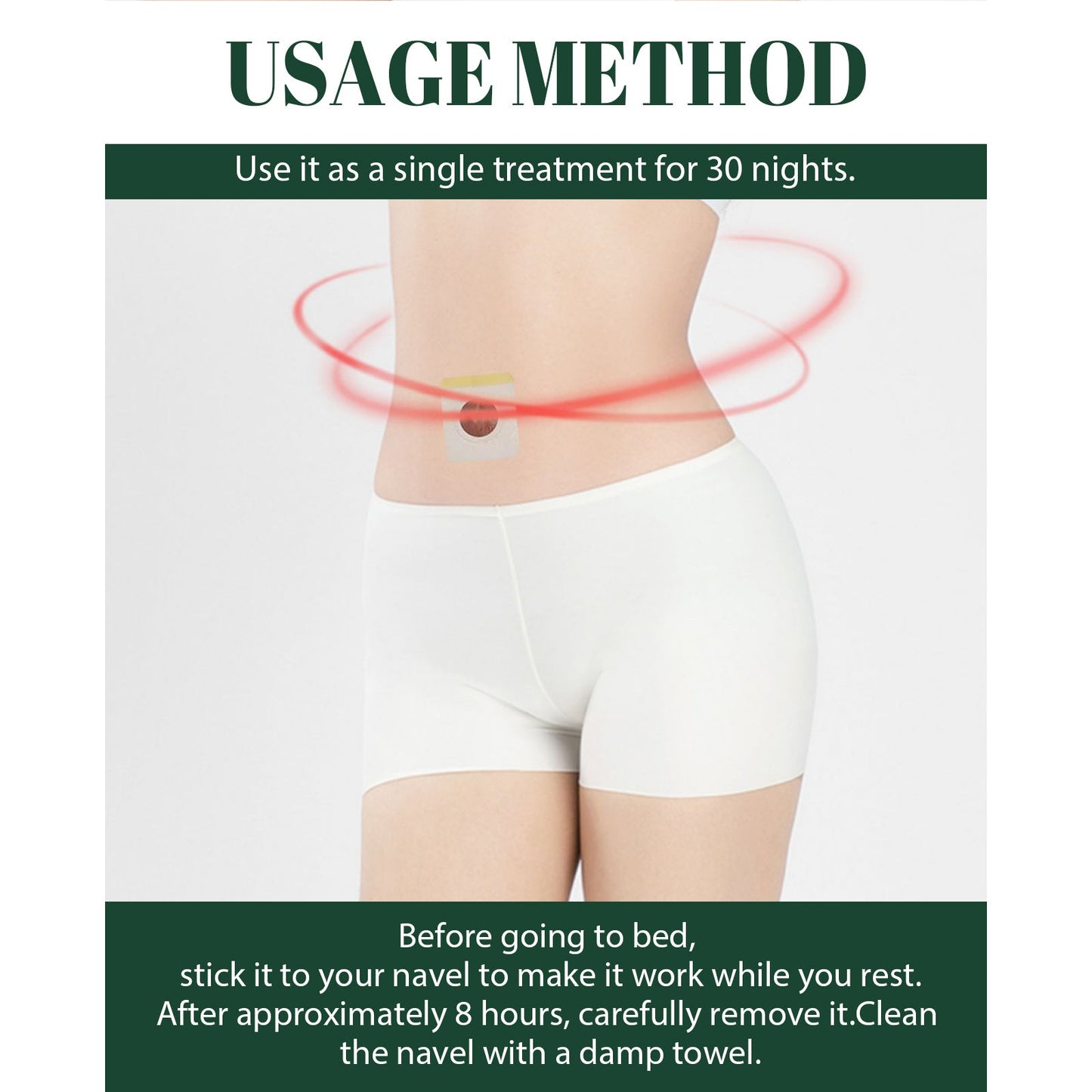Sugar Soothing Belly Button Stick Shapes Body Contour, Tights Skin, And Shapes Belly Button Stick
