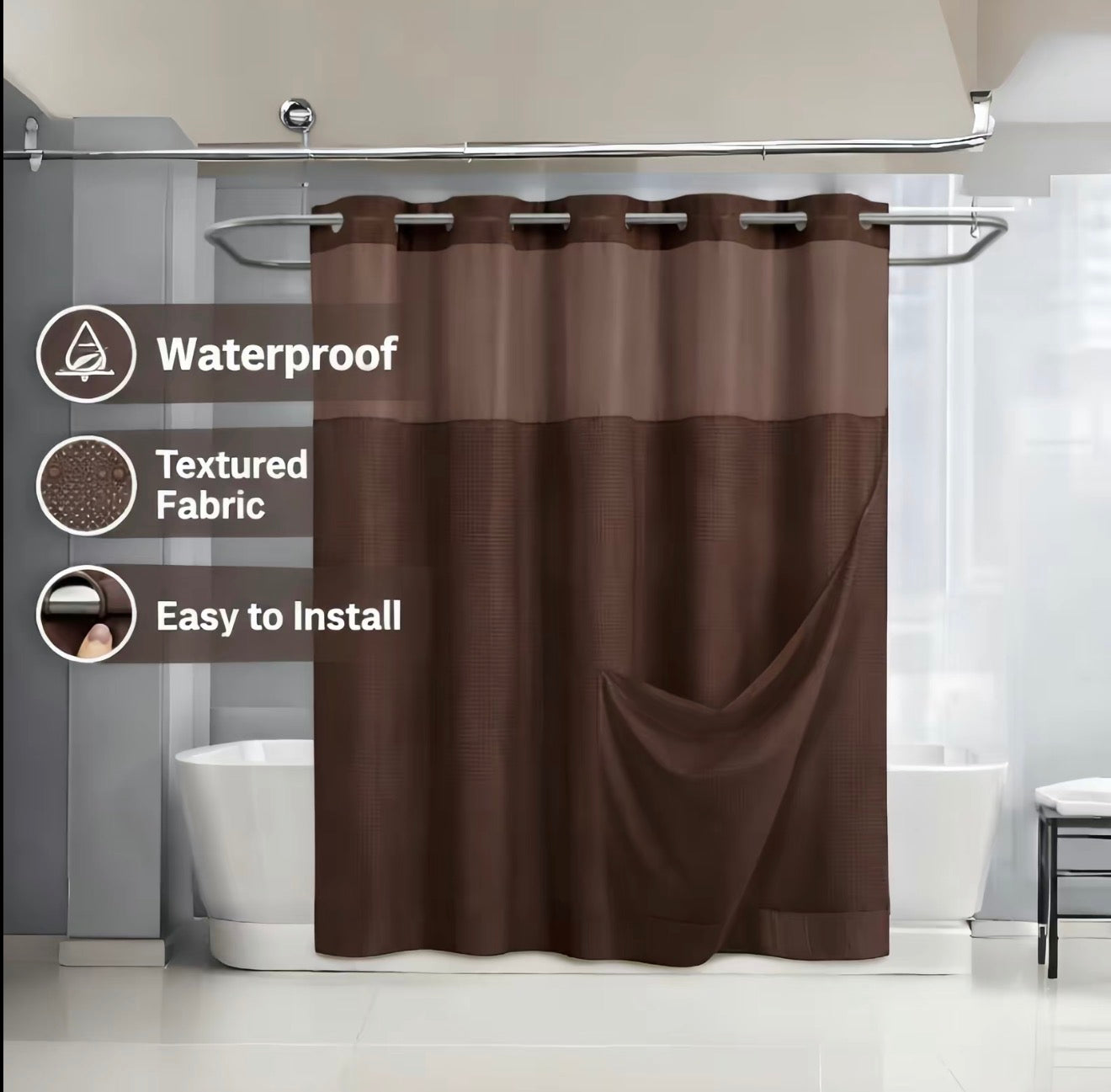 SnapLiner Shower Curtain