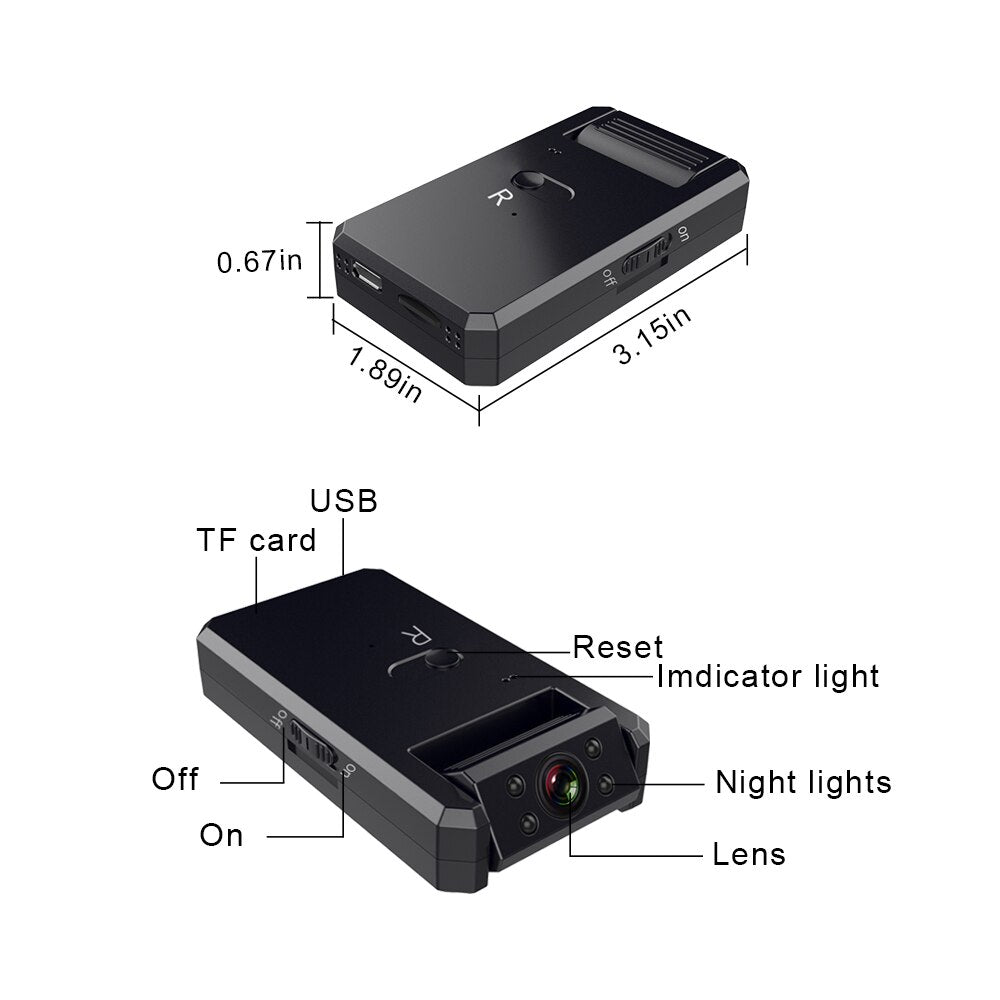4K Mini Camera WiFi Smart Wireless Camcorder IP Hotspot HD Night Vision Video Micro Small Cam Motion Detection Vlog Espia