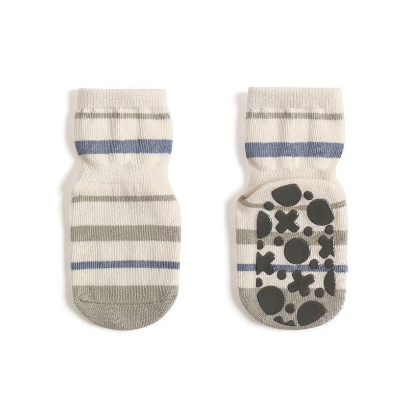 New Baby Floor Socks Combed Cotton Summer Boys And Girls Early Education Cool Toddler Non-Slip Mid-Tube Socks