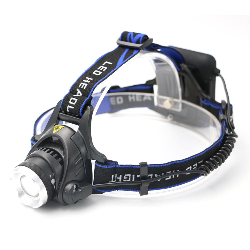 Zoomable Headlight XML T6 2000 Lumens 3 Modes LED Zoom Focus Waterproof Use AA