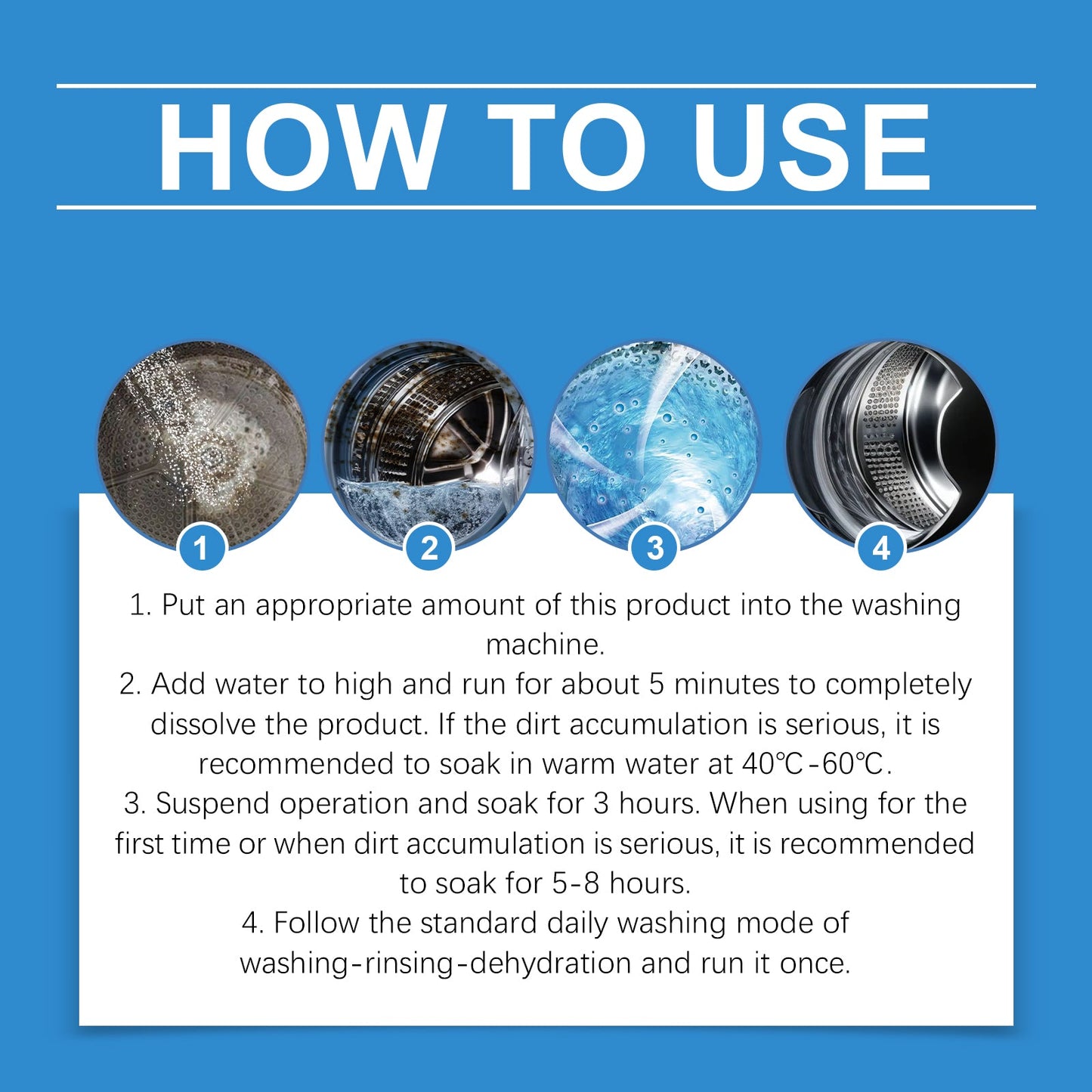 Washing Machine Decontaminator Cleaning Powder To Remove Dirt Odor Laundry Sink Household Clean Fresh And Effective
