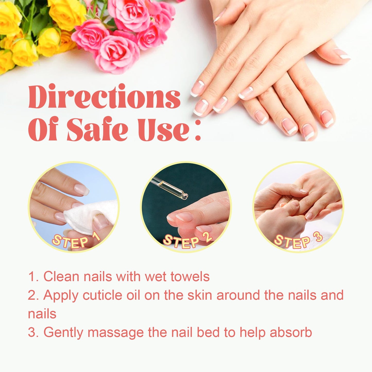 Cuticle Oil, Repair Dry Rotted Nails Thickening Moisturizing Care Brightening Nails And Cleaning