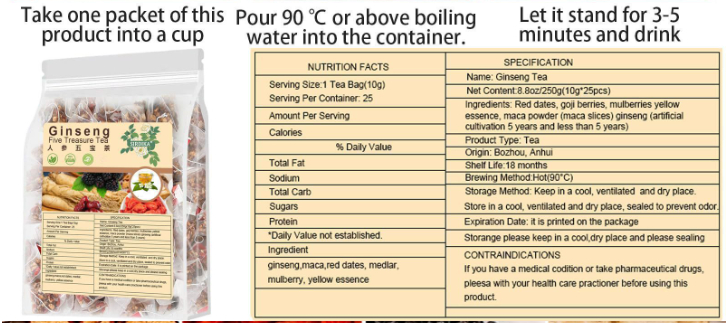Blood Purification Mixed Tea Health Care