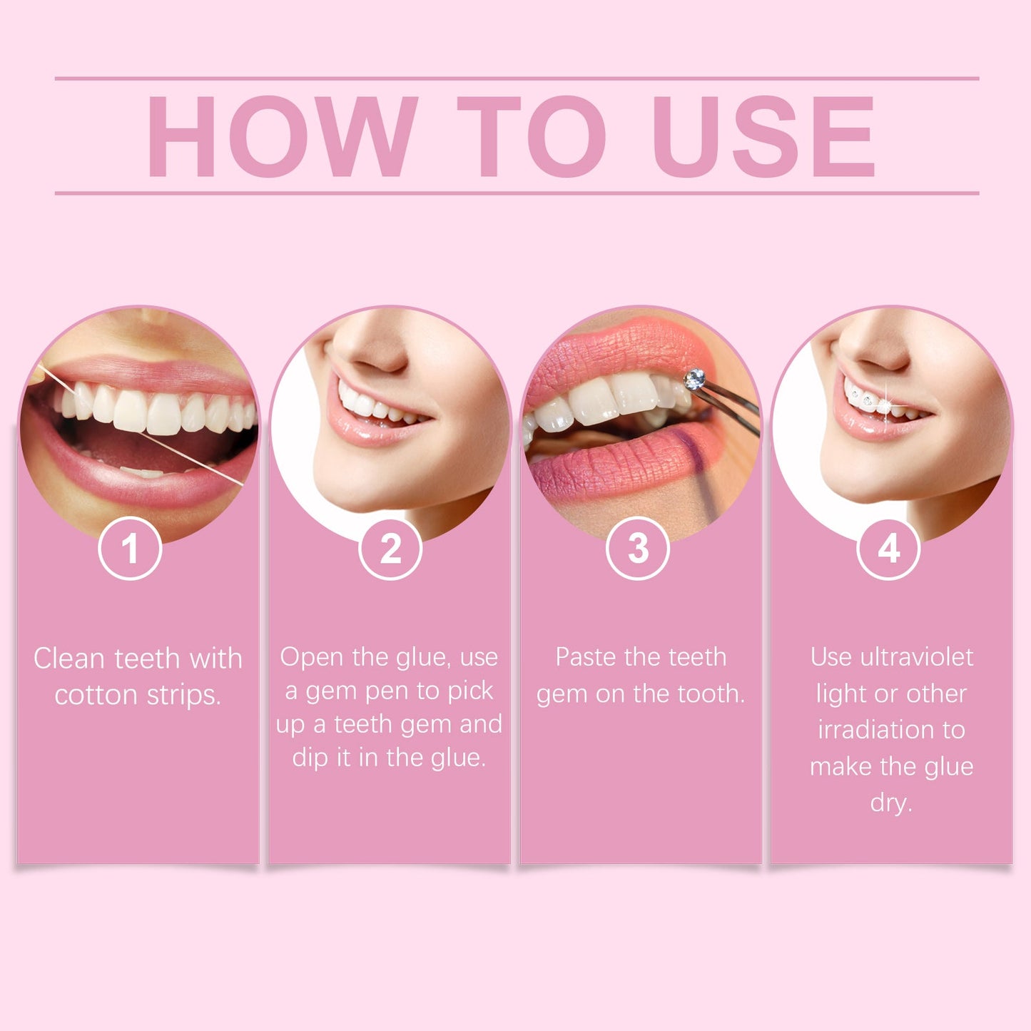 Dental Drill Diy Set Dental Beauty Decoration Drill Combination Personality Shine Smile Diy Dental Drill Set