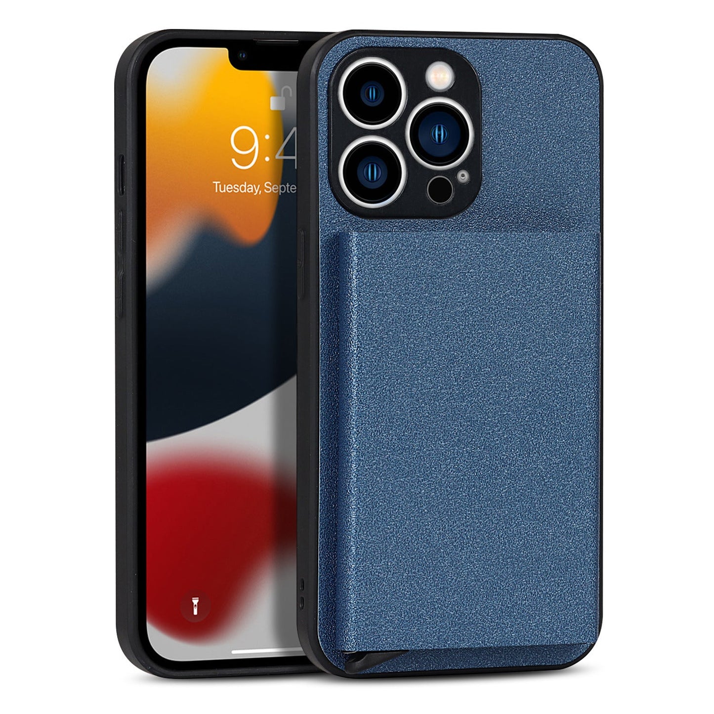 Suitable for iPhone 14 PROMAX plug-in phone case Apple 11 aluminum alloy wallet phone case IP13 protective case