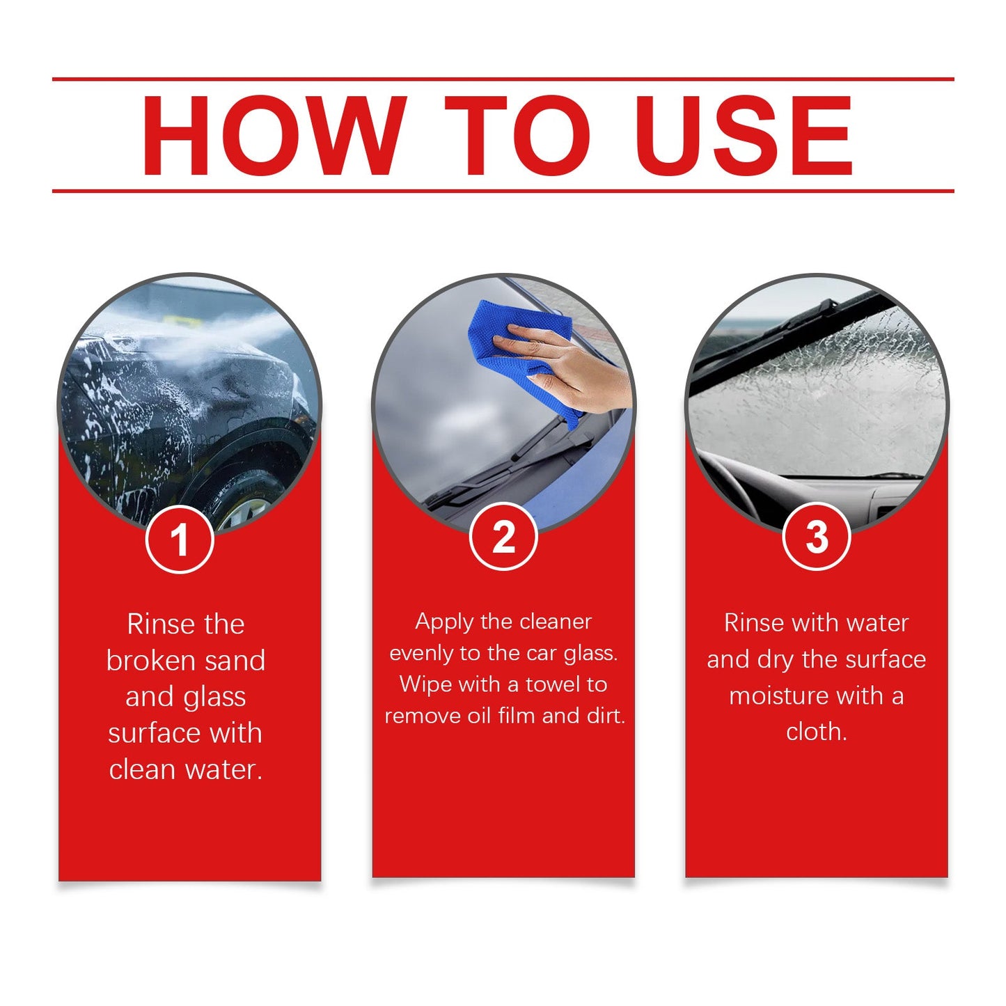 Automotive Glass Oil Film Cleaning Cream, Effectively Clean Glass Stains And Oil Stains Clear Vision