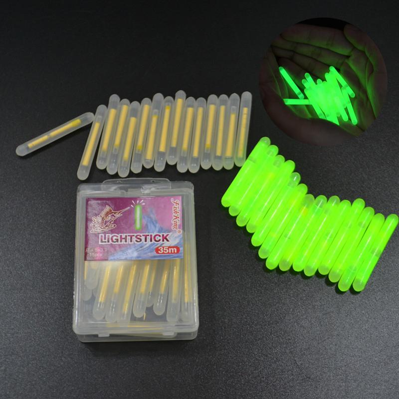 FISH KING 150pcs/lot Fishing Luminous Float 4.5*39mm Glowing Fluorescent Light Stick Night Float For Carp