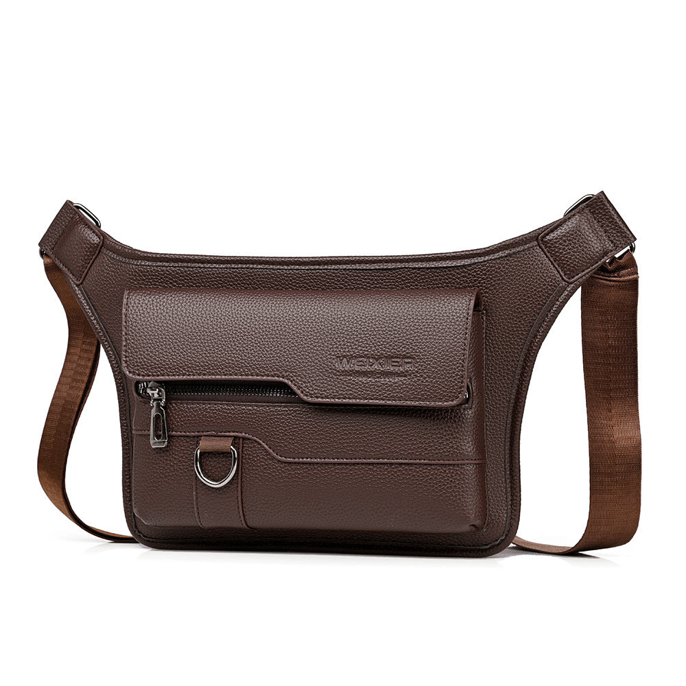 Men's large capacity waterproof chest bag large capacity crossbody bag shoulder bag 