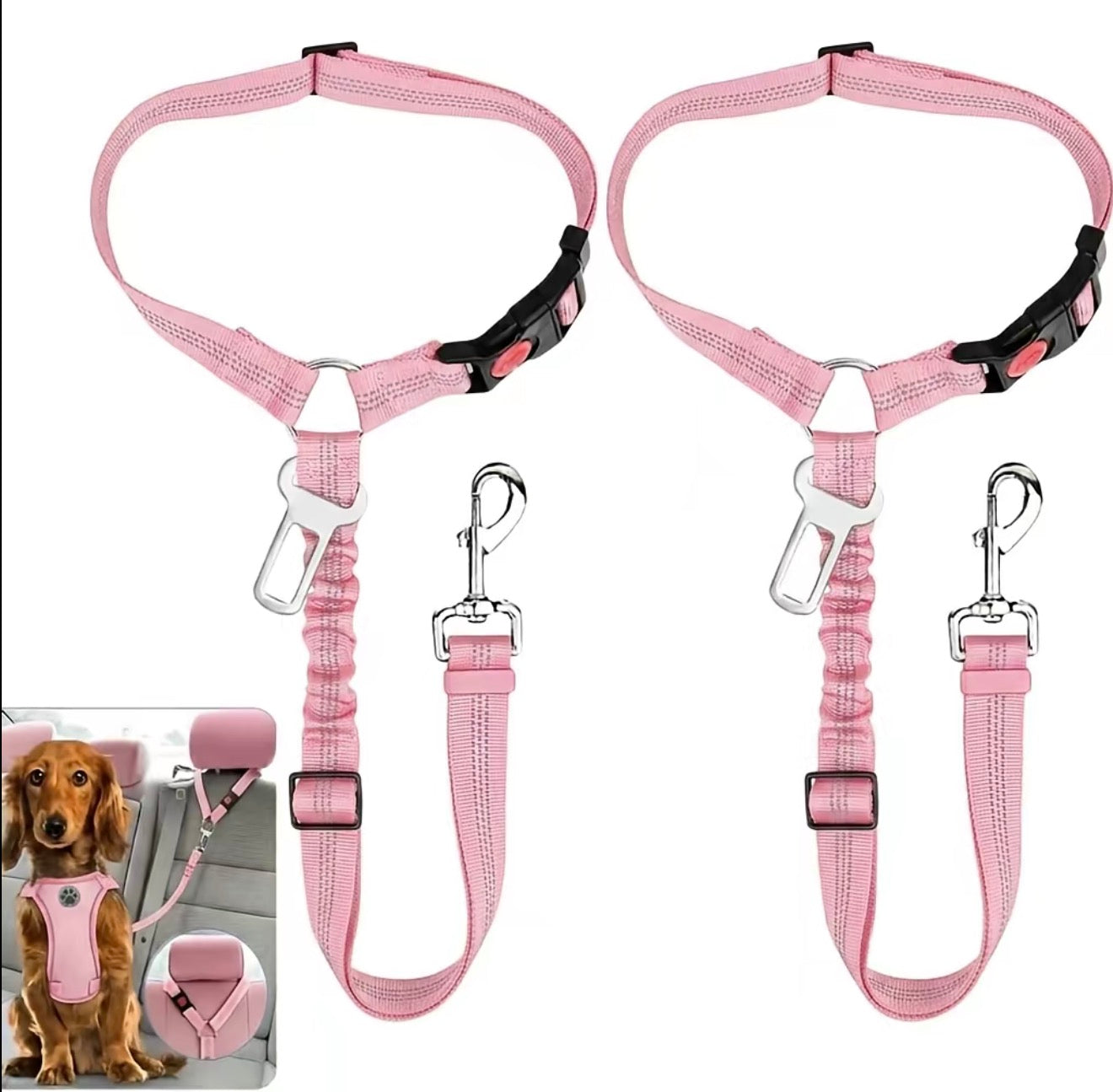 Dog Seat Belt Harness