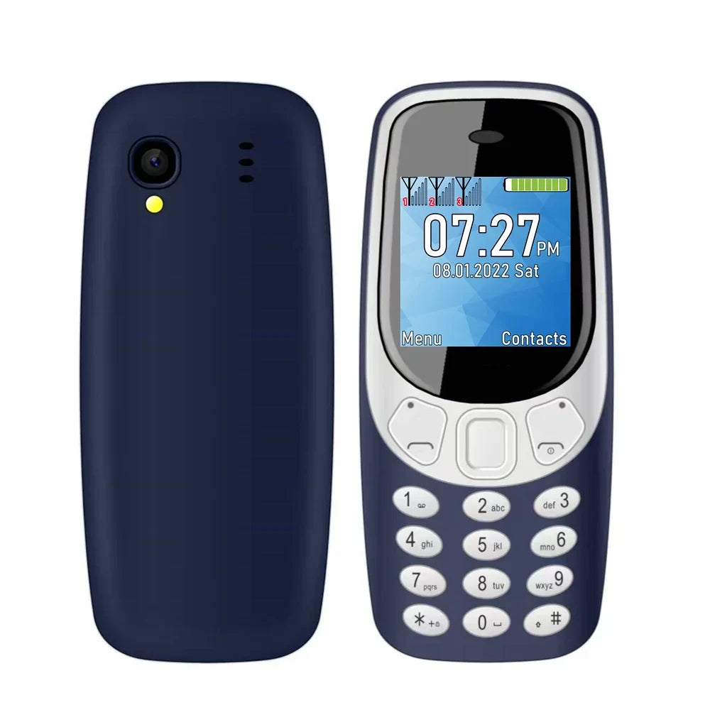 SERVO Q3308 PRO 3 SIM Card 3 Standby Mini Mobile Phone Bluetooth Dial Speed Dial Magic Voice FM Radio Call Recording Cellphone