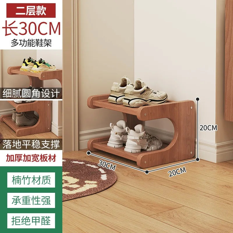 The shoe rack and the narrow multi-layer storage rack in the household corner enters the door. Small space-saving shoe cabinet