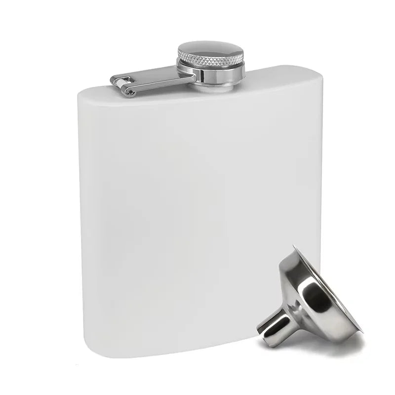 6 oz Stainless Steel Hip Flask with Funnel Leakproof Hip Flask For Alcohol Liquor Bulk Wedding Party Whiskey Flask YY208