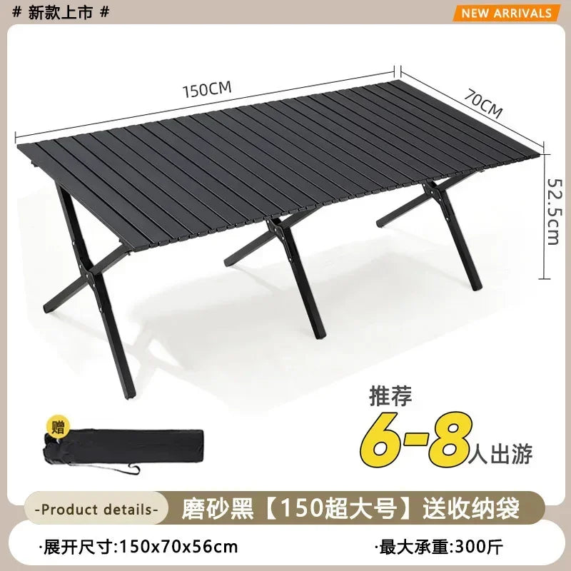 Portable Wooden Picnic Table Outdoor Folding Camping Table Lightweight Compact Camping Picnics Backyard Parties Beach Trips