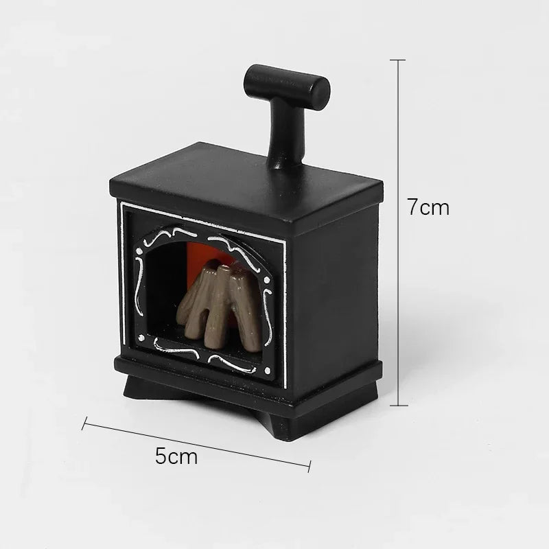 LED Mini Fireplace Night Light Creative Home Decoration Electronic Candle Night Lamp Children's Bedroom Deco Small Table Lamps